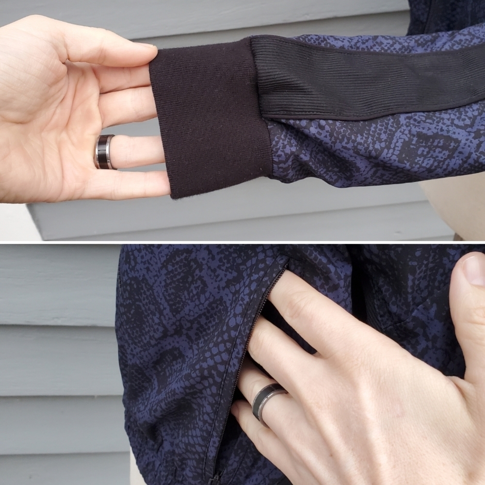 Athleta Brooklyn Snake Python Print Blue Black Tr… - image 5